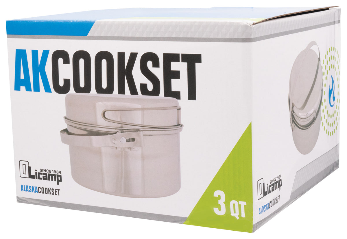 Olicamp AK 3-Quart Stainless Steel Camping Cookset