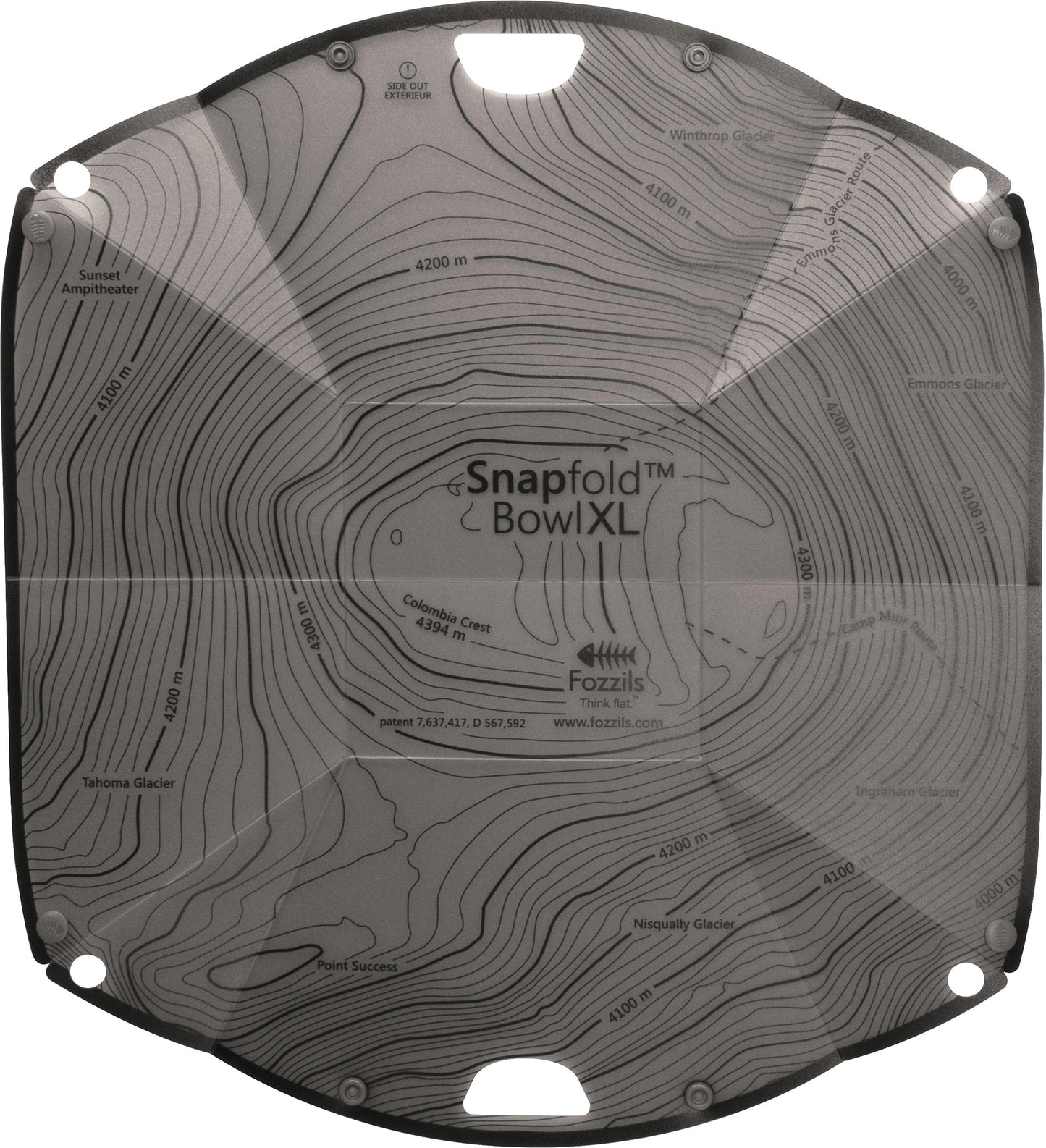 Fozzils Snapfold Bowl X L Grey