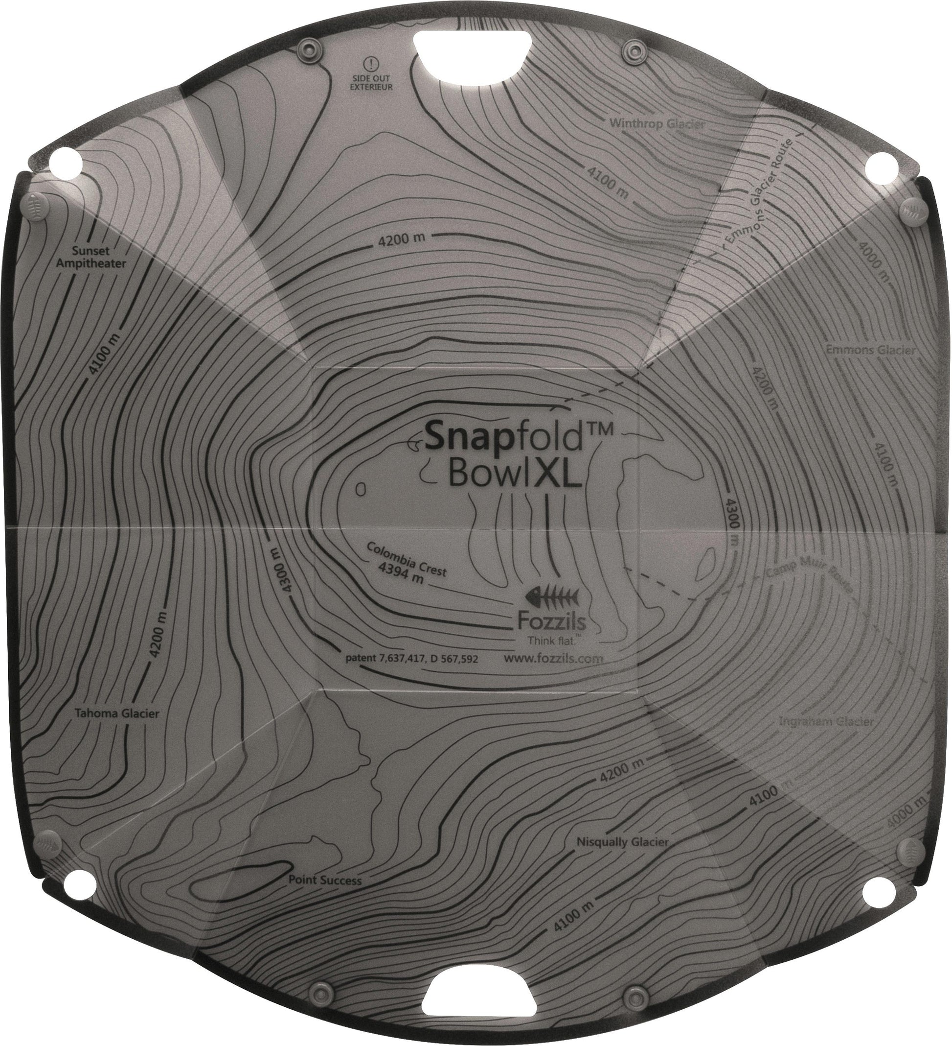 Fozzils Snapfold Bowl X L Grey