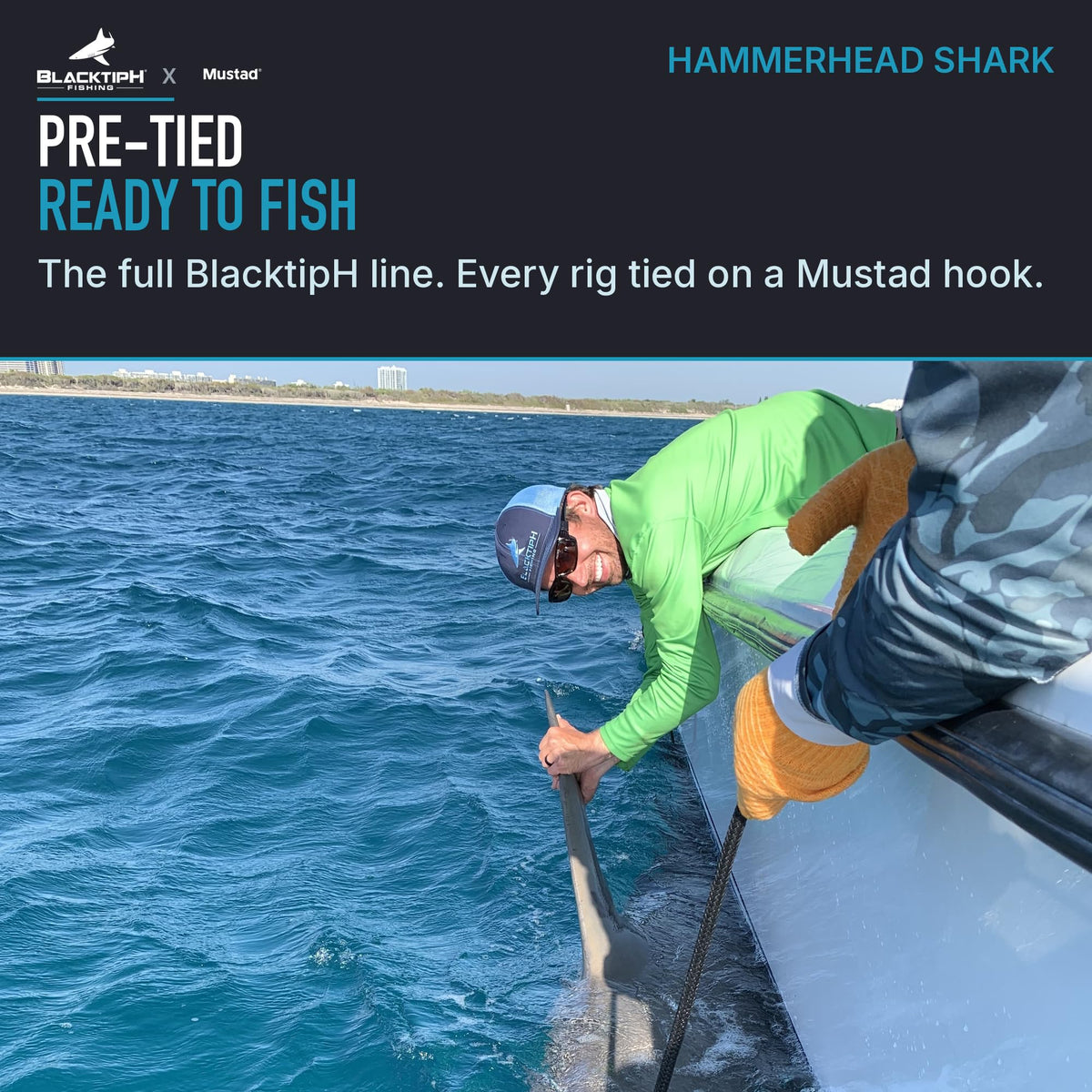 Mustad BlacktipH Monster Shark Rig - 16/0