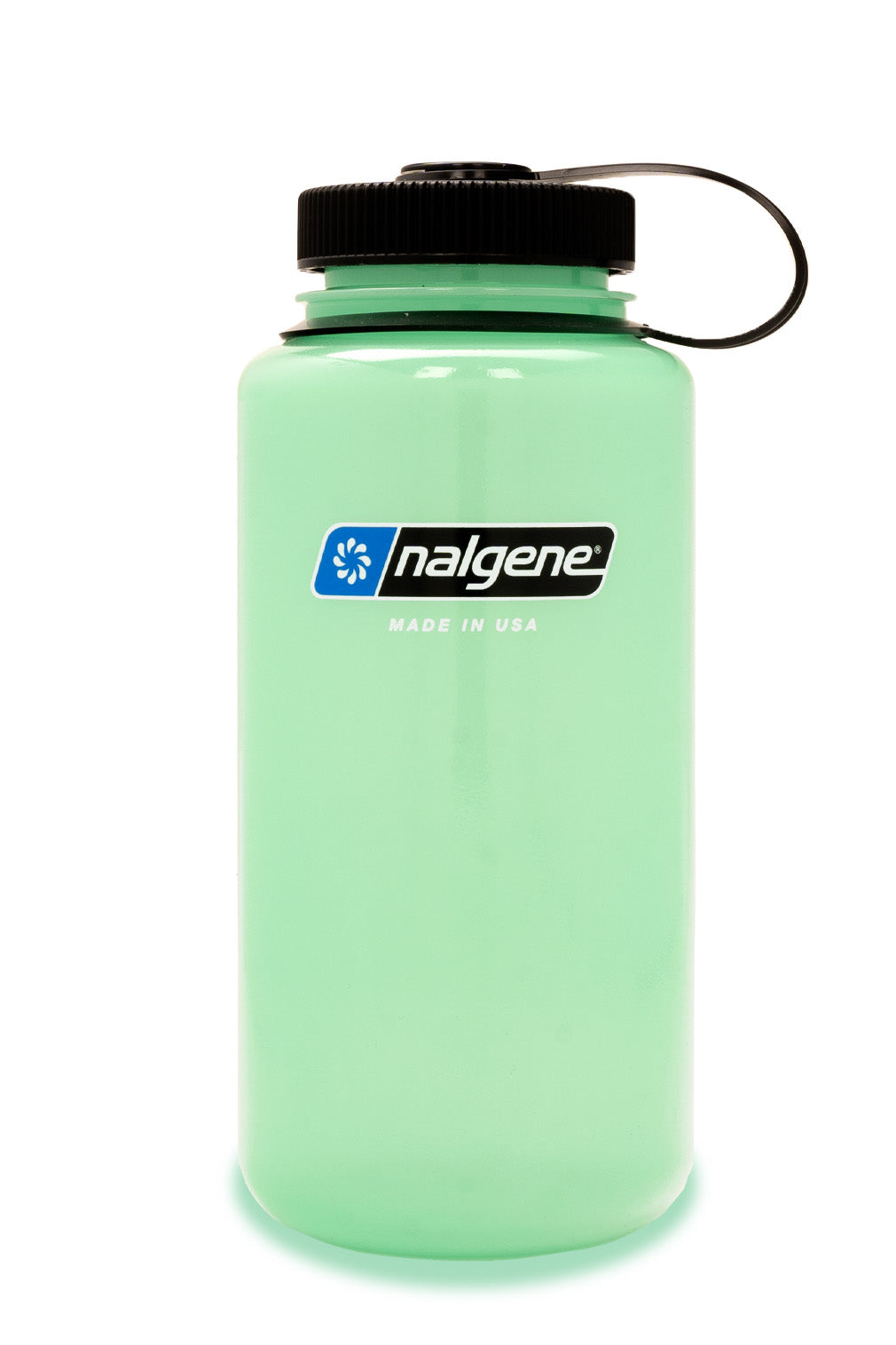 Nalgene Sustain 32 oz Wide Mouth Bottle - Glow Green