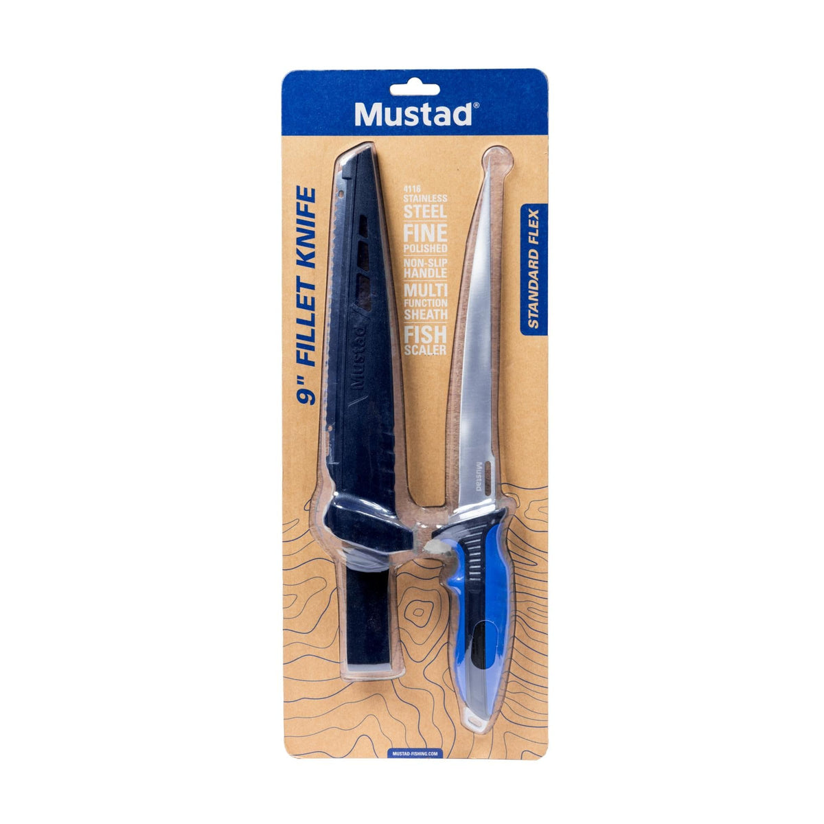 Mustad 9-Inch Fillet Knife with Sheath