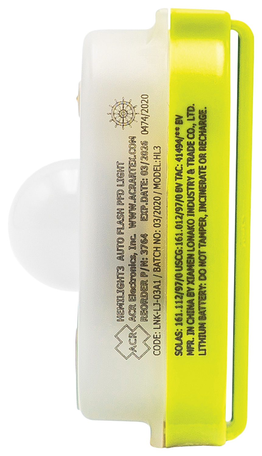 ACR HemiLight 3 Automatic Life Jacket Light