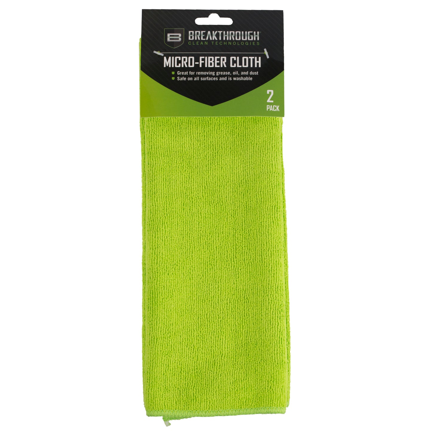 Breakthrough Microfiber Cleaning Cloths - 14 x 14 in, 2-Pack, Green product image