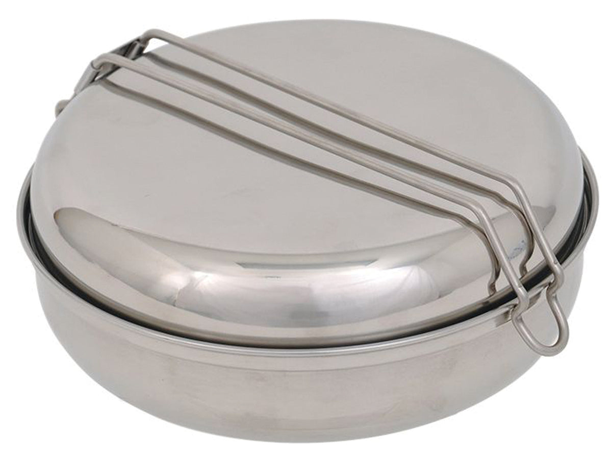 Olicamp Deluxe 9-Piece Stainless Steel Camping Mess Kit