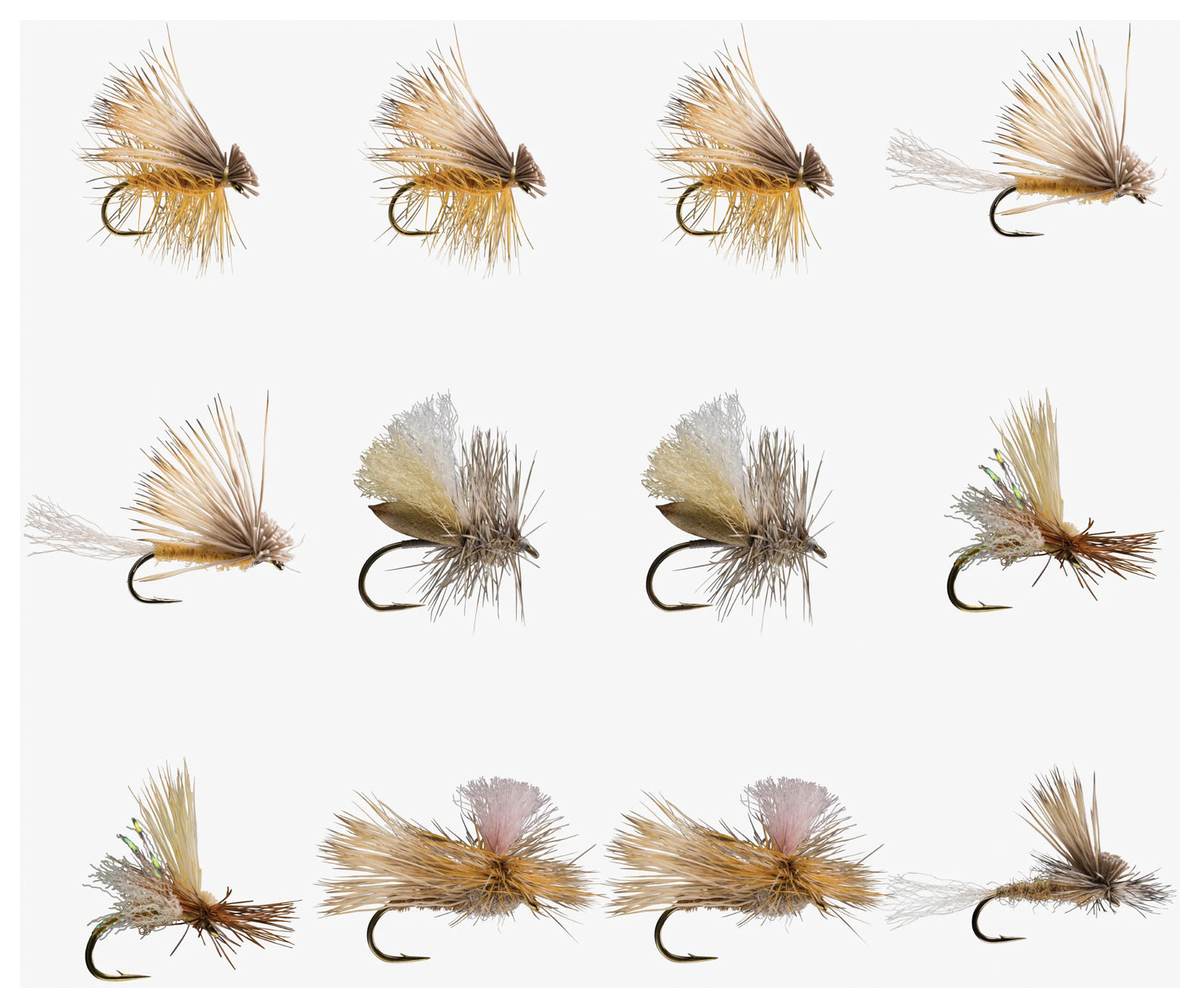 Tan Caddis Dry Assortment