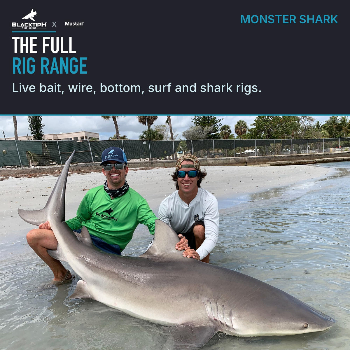Mustad BlacktipH Monster Shark Rig - 16/0
